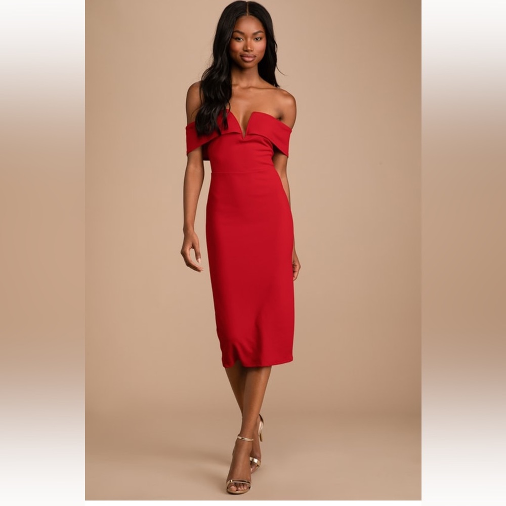 Lulus My Favorite Night Red Bodycon Dress
